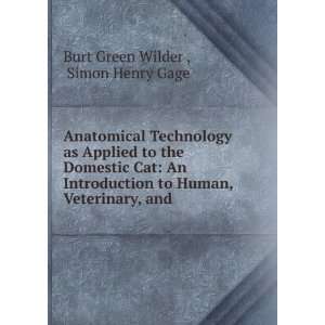   Human, Veterinary, and . Simon Henry Gage Burt Green Wilder  Books