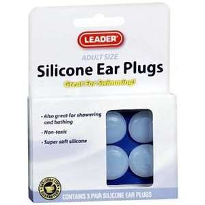  Leader Silicone Ear Plugs, 6 CT (2 PACK)   Compare to 