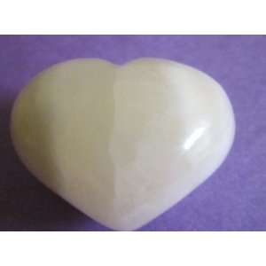  Clear Quartz Stone Carved and Polished As Heart 