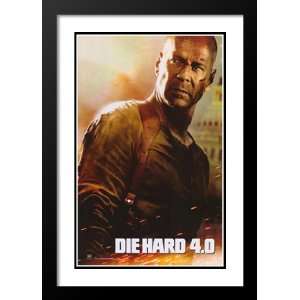  Live Free or Die Hard 32x45 Framed and Double Matted Movie 