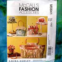 MCcalls 5641 Laura Ashley Fashion Hat Bags NEW Pattern  