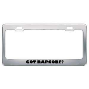 Got Rapcore? Music Musical Instrument Metal License Plate Frame Holder 