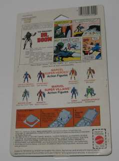 Dr. Doom Marvel Secret Wars Figure MOC Mattel 1984 Carded Doctor Dr 