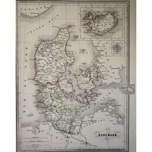  VA Malte Brun Map of Denmark (1861)