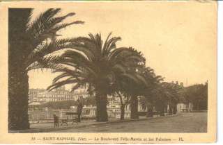 You are bidding on a vintage postcard of Saint Raphael Le Boulevard 