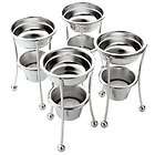 NEW MIU France Set of 4 Stainless Steel Butter Warmers Tea Lights 