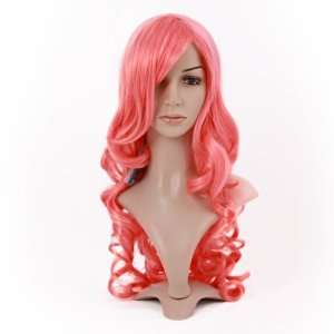  6sense Charm Long Wavy Pink Hair Synthetic Wig Beauty