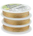 Beadalon Crinkle Wire .018 Satin Gold Color Beading Jewelry Art Crafts