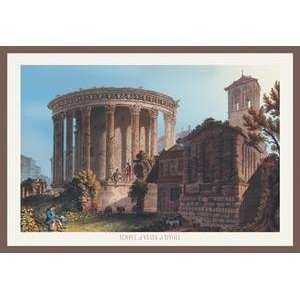   printed on 20 x 30 stock. Temple of Vesta at Tivoli