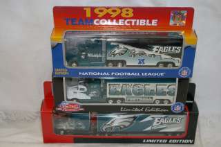   PHILADELPHIA EAGLES Die cast Truck Trailer Collectibles 1998 TO 2001
