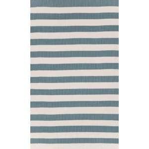  Dash And Albert Trimaran Stripe Slate/Ivory 4 x 6 Area Rug 