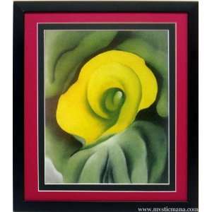 Yellow Calla Lily No 3 By Georgia Okeefe, 1927 Framed Print Flowers 
