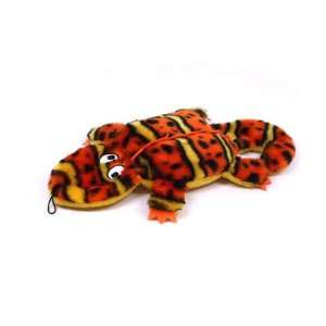    Invincibles Org/Yel 2 Sqk   Gecko Squeaker Dog Toy 