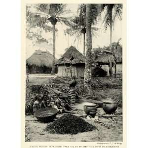 1922 Print Liberia Hut Shelter Tribe Indigenous People Africa Palm Oil 