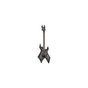   Electric Guitar, Trans Black with Tribal Graphic Musical Instruments