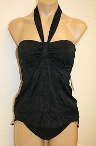 NWT Athena Swimsuit Tankini 2pc Set Size 8 $104 Black  