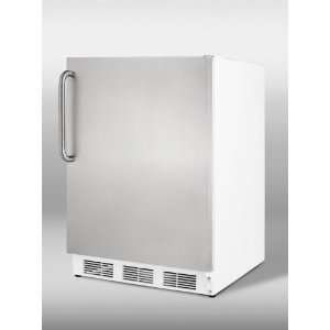 Summit CT67SSTB   Freestanding refrigerator freezer in white with 