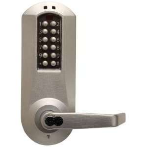   Plex 5010 Lever Electronic Push Button Lock Key Bypass Rim Exit Device