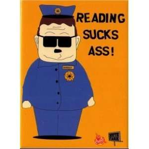  South Park Officer Barbrady Reading Sucks Magnet HM37 