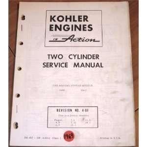   this Manual Covers Models K482, K662 Kohler  Books