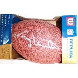 Johnny Unitas Autographed/Hand Signed MINI Football   Baltimore Colts
