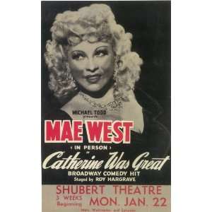  Catherine Was Great Poster Broadway Theater Play 14x22
