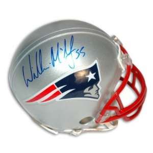 Willie McGinest Autographed/Hand Signed New England Patriots Mini 