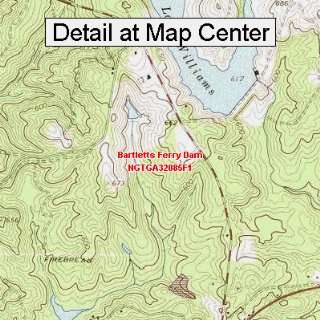  USGS Topographic Quadrangle Map   Bartletts Ferry Dam 