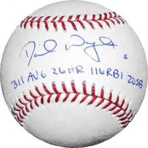   Autographed Baseball with 2006 Stats Inscription