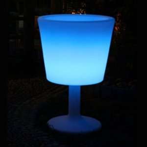   18 x 30 Rechargeable LED Pedestal Ice Bucket w/Color Change Remote