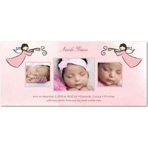  Birth Announcements   Angel Trumpets Girl By Studio Basics Baby