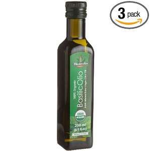 Bioitalia Basilic Olio, 8.5 Ounce (Pack of 3)  Grocery 