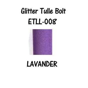  54x 30 Ft Premium Lavender Glitter Tulle Fabric Sold Pack 