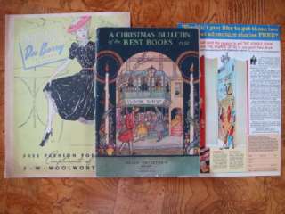 1938 1939 Book Catalogs Wizard of Oz & Silver Princess  