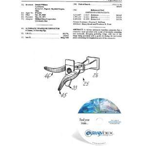  NEW Patent CD for AUTOMATIC TRAINLINE CONNECTOR 