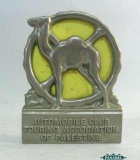 Auto Club Touring Association Emblem Palestine 1930s  