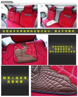 Spiderman Auto Car Seat Cover Cushion Set Red 10pc 2501  