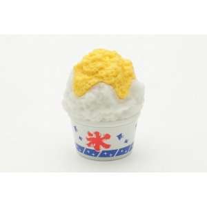 Shave Ice Yellow & White Japanese Erasers. 2 Pack