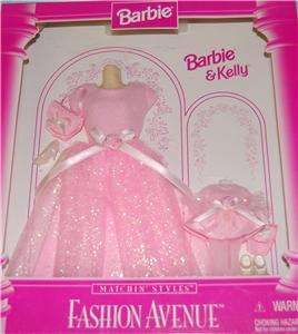 BARBIE FASHION AVENUE BARBIE & KELLY MATCHING STYLES(17296) 1996 ~ IN 