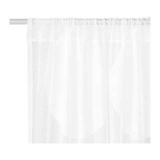 NINNI TRÅD Pair of curtains, white Length 250 cm Width 145 cm 