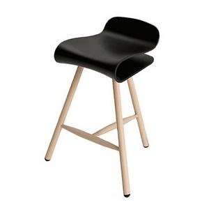  bcn fixed stools wooden base by kristalia