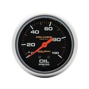 Auto Meter Pro Comp Analog Gauges Gauge, Pro Comp, Oil Pressure, 0 100 