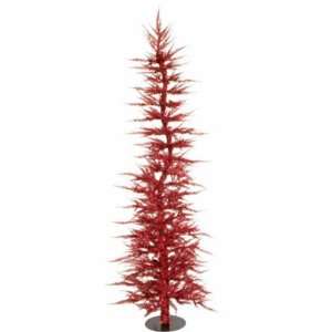  Pack of 2 Whimsical Red Laser Christmas Trees 18