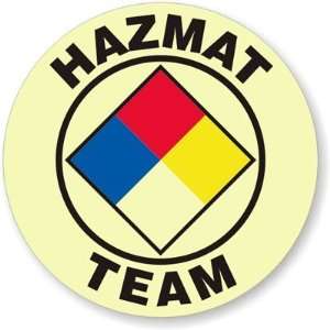  Hazmat Team GlowSmart Vinyl Sticker, 2 x 2 Office 