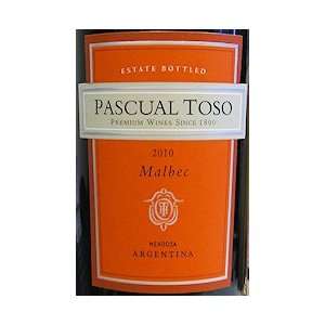  2010 Pascual Toso Malbec 750ml Grocery & Gourmet Food