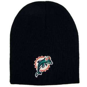   MIAMI DOLPHINS EMBROIDERED TEAM LOGO BEANIE CAP HAT