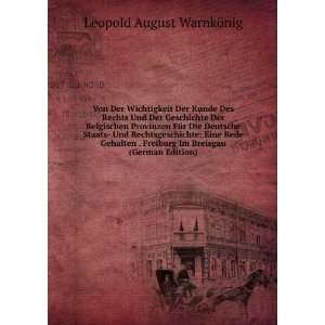   Im Breisgau (German Edition) Leopold August WarnkÃ¶nig Books
