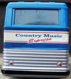 Vintage TOUR BUS PLASTIC BANK MUSIC CITY USA NASHVILLE Country Music 