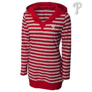   Long Sleeve Topspin Striped Hoodie by Cutter & Buck