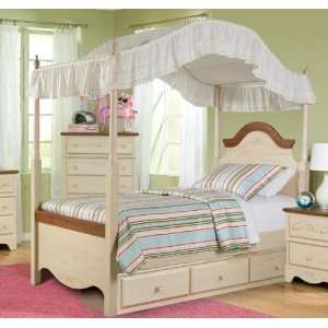  Cassidy 4/6 Poster Bed In Pine/Windy Maple Finish by 